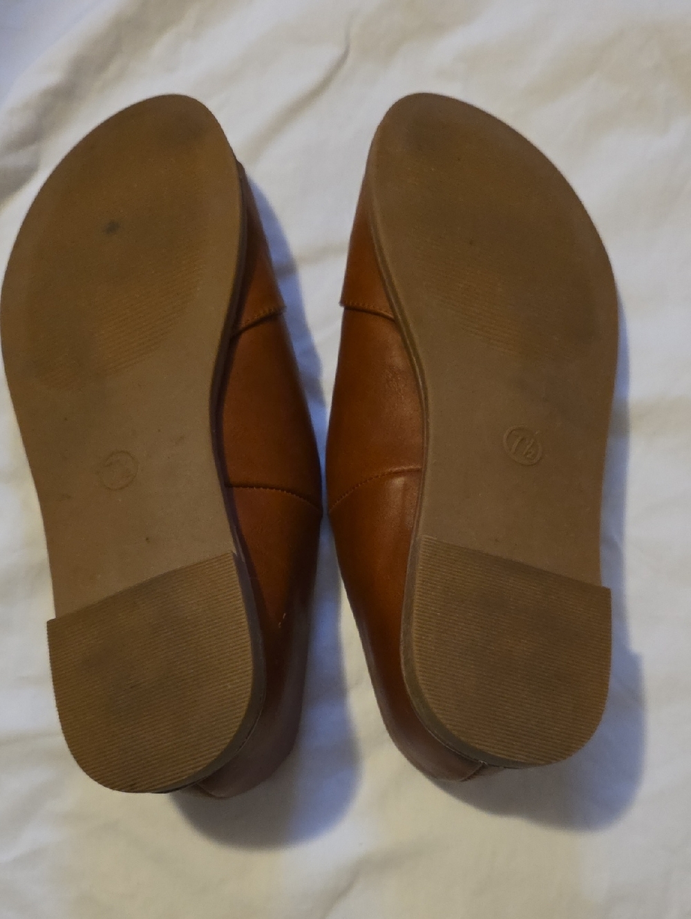 Women's Brown Leather Open-Toe Slide Sandals Size 7.5 - Picture 5 of 9